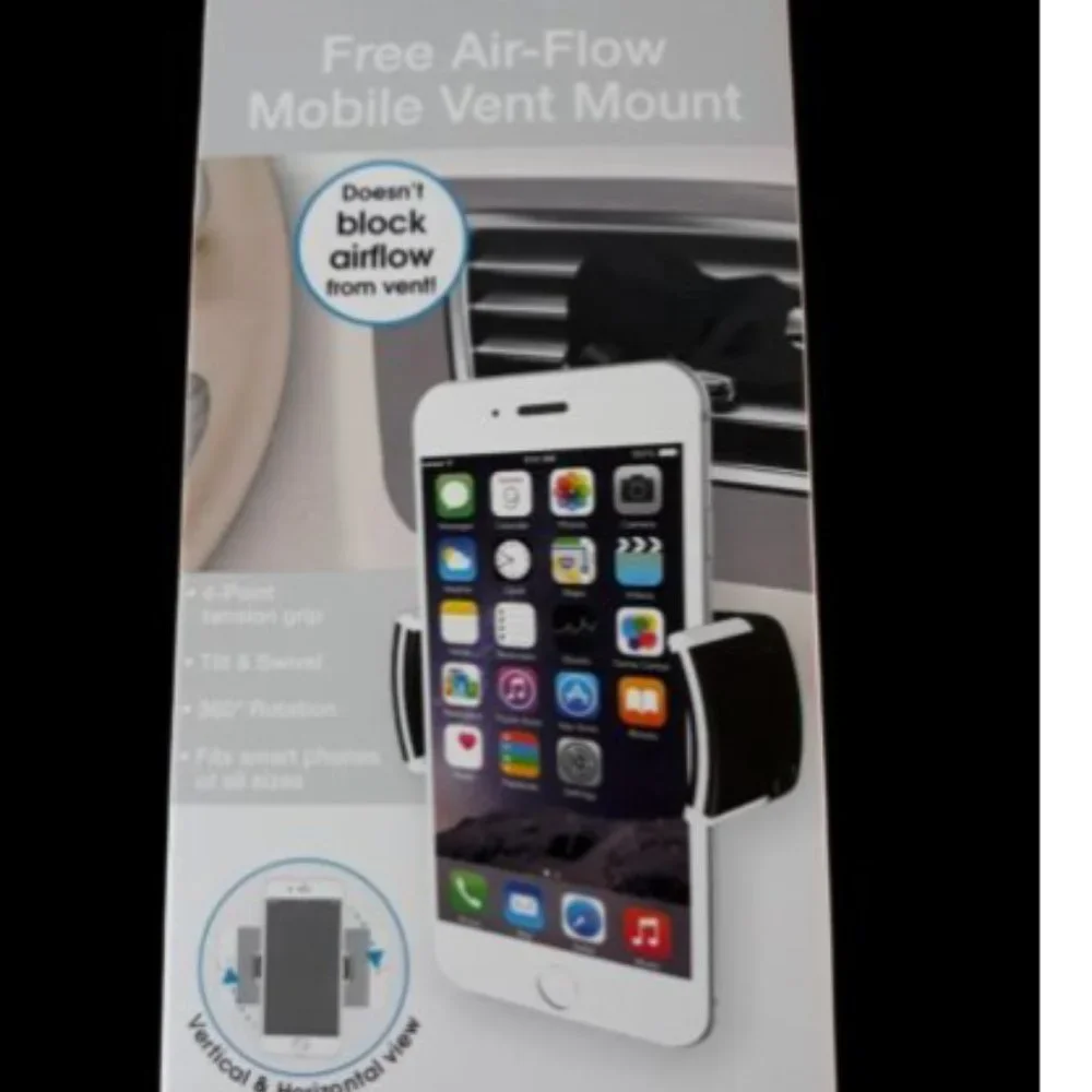Cell Phone Holder Vibe auto - Free Air-flow Mobile Vent Mount